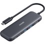 Anker Hub USB C, concentrador USB-C 332 (5 en 1) con Pantalla HDMI 4K, Puerto de Datos de 5 Gbps y 2 Puertos USB-A para MacBook