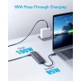 Anker Hub USB C, concentrador USB-C 332 (5 en 1) con Pantalla HDMI 4K, Puerto de Datos de 5 Gbps y 2 Puertos USB-A para MacBook