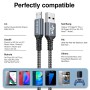 Cable Micro USB [2Pack 1M] Cable Carga Rápida Nylon Cargador Movil Android Compatible con Samsung S7/S6/S5/J7,