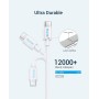 Quntis 60W Cable Tipo C Carga Rápida Nylon, 1M Cable USB C a USB C PD3.0 Cable Cargador Tipo C Compatible con iPhone 15 16, iPad