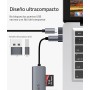 Syntech Adaptador USB C Hembra a USB Macho (3 Unidades), convertidor Tipo C a USB A, Compatible con Ordenadores portátiles,