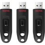 SanDisk Ultra 256GB Pendrive, Memoria flash USB 3.0 hasta 130 MB/s, (SecureAccess Software, Protección de contraseñas) Negro