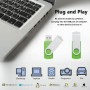 Paquete de 20 unidades flash USB de 4 GB en 5 colores aleatorios USB 2.0 al por mayor (paquete de 20, 4 GB)