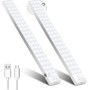 OUILA Luz LED Armario con Sensor Movimiento Blanco Natural 5000K 36 LEDs 4 Modos Luz LED Magnética Adhesiva USB Recargable