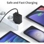 45W Cargador USB C Carga Rapida Enchufe Compatible con Samsung Galaxy S24/S23/S23+/S23 Ultra/S22/S21/S20/Note20/A73/A53/S10 con