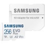 Tarjeta de Memoria Micro SD con Adaptador Samsung EVO Plus 2023 256 GB