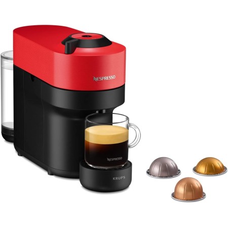 Nespresso Cafetera Krups Vertuo POP Rouge Cafetera de Cápsulas YY4888FD