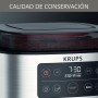 Krups First – Cafetera de filtro 1,25 L, acero inoxidable, temporizador 24 horas, selector de intensidad de la infusión, cabezal