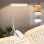 Gritin 19 LED Luz de Lectura, 360° Flexible Ajustable Lámpara de Lectura Recargable, 3 Colores de Luz & 5 Brillos, Protección