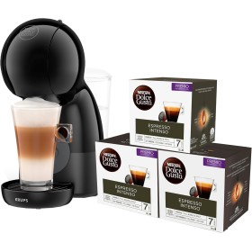 Krups Nescafé Dolce Gusto Piccolo XS KP1A3BCAS - Cafetera de cápsulas de 15 bares,0.8L capacidad, caliente en 40 s, modo eco,