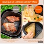 Papel freidora aire, Air fryer 100 uniades, tamaño 20-24 cm,BPA free desechable para horno accesorio para freidora de aire sin