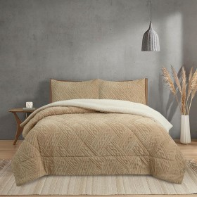 NH NOVOTEXTIL HOGAR Edredón Invierno Sherpa Cama 135 (230x260) Extra Grueso 560gr/m2 Efecto Borreguito - Edredón Suave, Cálido y