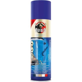 Búfalo - Spray Impermeabilizante Calzado 250ml - Spray Protector Zapatillas Transparente- 100% Repelente al Agua y a la Suciedad