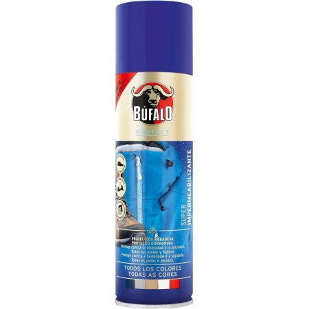 Búfalo - Spray Impermeabilizante Calzado 250ml - Spray Protector Zapatillas Transparente- 100% Repelente al Agua y a la Suciedad