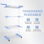 JUPPLIES - Tendederos Plegables con 4 Niveles para Exterior e Interior - Tendedero Vertical Plegable para Ropa de Acero