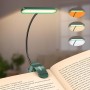 Gritin 19 LED Luz de Lectura, 360° Flexible Ajustable Lámpara de Lectura Recargable, 3 Colores de Luz & 5 Brillos, Protección