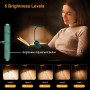 Gritin 19 LED Luz de Lectura, 360° Flexible Ajustable Lámpara de Lectura Recargable, 3 Colores de Luz & 5 Brillos, Protección