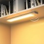 OUILA Luz LED Armario con Sensor Movimiento Blanco Natural 5000K 36 LEDs 4 Modos Luz LED Magnética Adhesiva USB Recargable