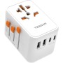 TESSAN 85W GAN Adaptador Enchufe Universal, Cargador USB C Carga Rapida, Adaptador Universal Enchufe Viaje con 3 USB C y 2 USB