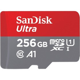 SanDisk 256GB Ultra, Tarjeta de memoria microSDXC, hasta 150 MB/s + adaptador SD, con Clase A1 de rendimiento de las