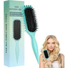 Cepillo de pelo Rizado, Curl Brush, Cepillo Definidor de Rizos, Cepillo Multifuncional para Rizos,Cepillo para Cabello