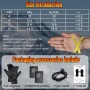 BIAOQINBO Guantes calefactables con Baterías de 5000mAh*2, 3 Temperatura Ajustables Guantes Calientes Eléctricos