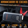 ACMOUNT Arrancador de Baterias de Coche Portátil con Compresor de Aire, 12V 4000A Cargador Baterias Coche y Moto para 9.0L