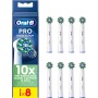 Oral-B Pro CrossAction Recambios para Cepillo de Dientes Eléctrico, Pack de 8 Cabezales, Blanco - Originales