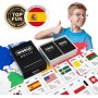 The World Game - Juego de Cartas de Geografía - Juego de Mesa Educativo para Niños, Familiares y Adultos Niños y Niñas