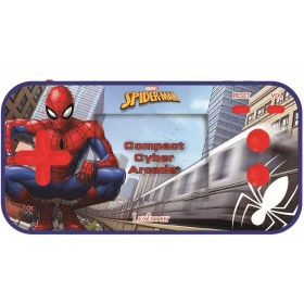 Lexibook Marvel Spider-Man Compact Cyber Arcade-Consola portátil, 150 Juegos, LCD, con Pilas, Multicolor (China)