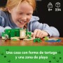 LEGO Minecraft La Casa-Tortuga de la Playa, Juguete de Construcción con Accesorios, Minifiguras de Personajes y Figuras del