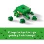 LEGO Minecraft La Casa-Tortuga de la Playa, Juguete de Construcción con Accesorios, Minifiguras de Personajes y Figuras del