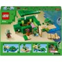 LEGO Minecraft La Casa-Tortuga de la Playa, Juguete de Construcción con Accesorios, Minifiguras de Personajes y Figuras del