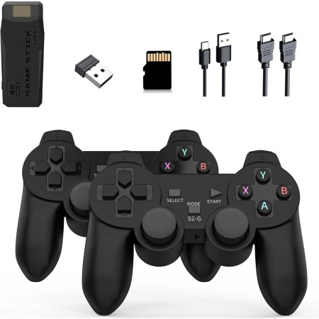 Tihokile M8 Retro Consola de Juegos Inalámbrica, Game Stick de Videojuego Plug and Play, Más de 20,000 Juegos Incorporados, con