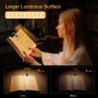 Gritin 19 LED Luz de Lectura, Lámpara de Lectura USB Recargable de 360° Flexible con 3 Modos de Iluminación - Protección Ocular