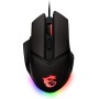 MSI Clutch GM08 - Ratón para Videojuegos (USB simétrico, LED Rojo, Sensor óptico Paw 3519, conmutador de hasta 10 ml de Clic,