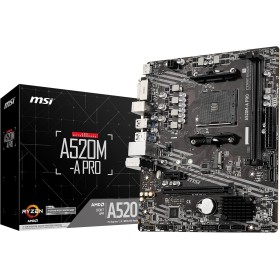 Placa MSI A520M-A Pro AMD AM4 DDR4 HDMI PCIE3.0 USB3.2 MATX