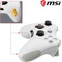 MSI FORCE GC20 V2 WHITE Controlador Gamepad con Cable para PC - Cubiertas D-Pad Intercambiables, 2 Motores de Vibración, USB 2.0