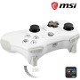 MSI FORCE GC20 V2 WHITE Controlador Gamepad con Cable para PC - Cubiertas D-Pad Intercambiables, 2 Motores de Vibración, USB 2.0