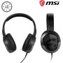 MSI IMMERSE GH20 GAMING HEADSET - Auriculares Estéreo, Diseño Ligero y Plegable, Drivers Neodimio 40mm, Micrófono Ajustable,