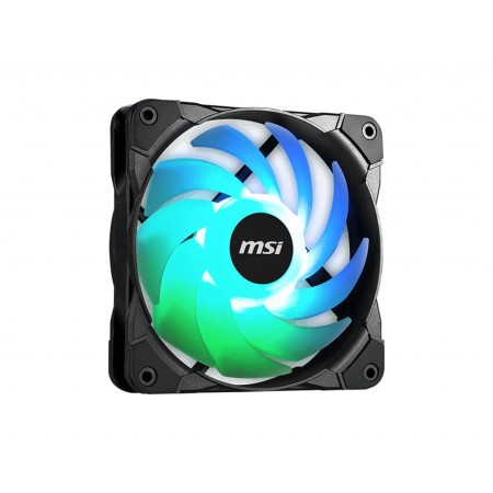 MSI MAX F12A-3 - Ventilador (120 mm, 3 ventiladores de 120 mm, 3 unidades, color negro, ARGB), A-RGB