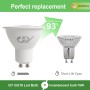 GY 12 bombillas LED GU10, 8W equivalentes a 80W, blanco neutro 4000K, 800 lúmenes, larga duración, bajo consumo, aptas para