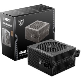 MSI MAG A650BN - Fuente de alimentación gaming: 80 PLUS BRONZE, 650 vatios, 12V Single-Rail, circuito DC-to-DC, ventilador de