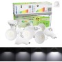 GY 12 bombillas LED GU10, 8W equivalentes a 80W, blanco neutro 4000K, 800 lúmenes, larga duración, bajo consumo, aptas para