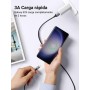 UGREEN Cable USB A 3.0 5Gbps, Tipo C Carga Rápida 3A, Compatible con iPhone 16/15 Plus Pro Max, Galaxy S24 S23 S22 S21, Pixel 9