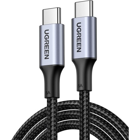 UGREEN Cable USB C Carga Rápida PD 3.0 100W, Tipo C Compatible con MacBook Air, DELL, iPad, iPhone 16/15 Plus Pro MAX, Galaxy