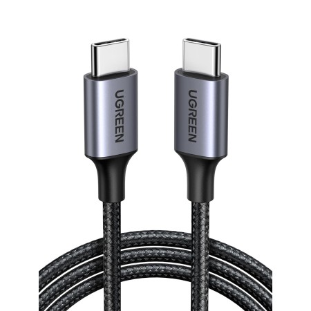 UGREEN Cable USB C 60W PD 3.0, Tipo C Carga Rápida Nylon Compatible con iPhone 16/15 Plus Pro Max, Galaxy S24 S23 S22 A53, Pixel