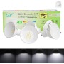 GY 12 bombillas LED GU10, 8W equivalentes a 80W, blanco neutro 4000K, 800 lúmenes, larga duración, bajo consumo, aptas para