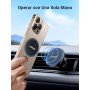 UGREEN Soporte Móvil Coche Magnético, Suporte Telemovel Carro para Ventilación con Chapa Metálica Compatible con iPhone 16 15 14