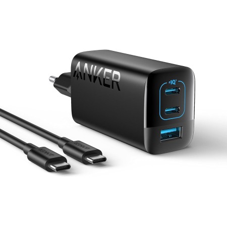 Anker Cargador USB C de 67 W, cargador rápido compacto PIQ 3.0 de 3 portas para MacBook Pro, iPad, Galaxy, Pixel e muito mais